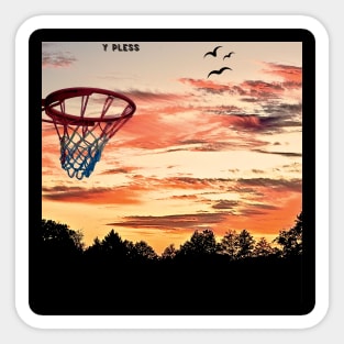 Sunset Hoop Sticker